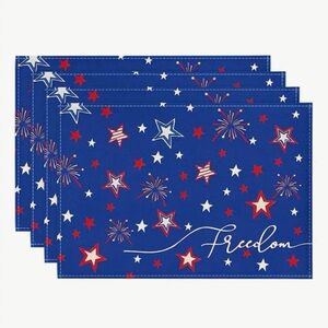 Blue Starry Placemats Set